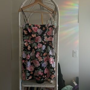 Satin Park and Fifth Floral Mini Dress - S